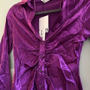 Zara Button Front Top